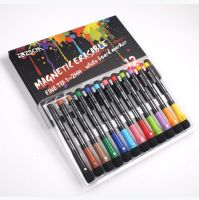 ปากกาไวท์บอร์ดห้องเรียนโรงเรียน 12 สีปากกาไวท์บอร์ดแบบแห้งในตัวยางลบนักเรียนเครื่องเขียนปากกาวาดภาพ