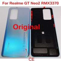 100% Original Best Back Battery Cover Housing For Realme GT Neo2 Neo 2 RMX3370 Door Rear Case Phone Lid + Adhesive Glass Panel Replacement Parts