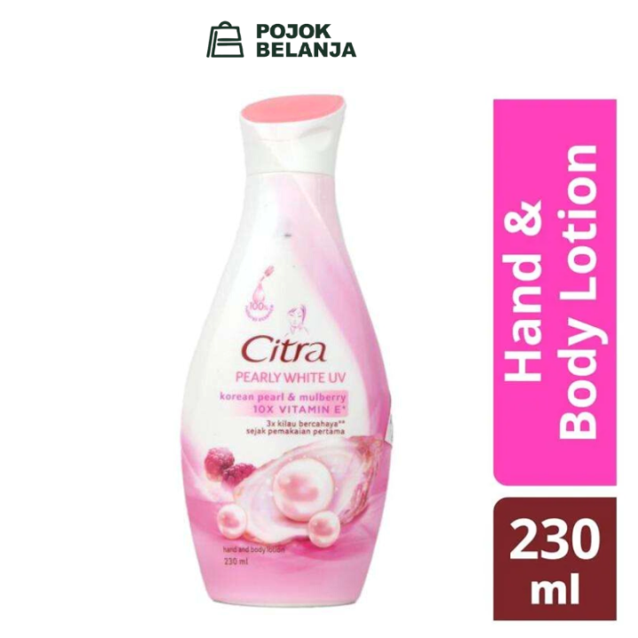 Citra Hand Body Lotion Glowing Pearly Glow UV Korean pearl & mulberry