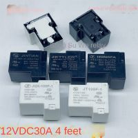 2022ของแท้,รีเลย์ T90 Hongfa JQX- 105F-1 12V 30A แบบ4ขา HF2150-1A-12DE JT105F-1