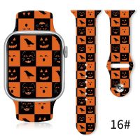 lipika Silicone Strap For Apple Watch Band SE 8 7 6 5 Strap 44mm 38mm 45mm 42mm Women Wristband Halloween Gift Silicone Band