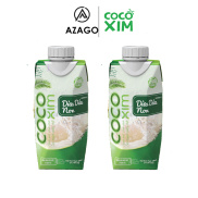 Combo 02 Hộp nước dừa từ dừa tươi 100% nguyên chất CB02.ND01AZ
