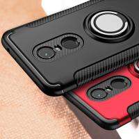 (Phone case)สำหรับ Xiaomi R Edmi 5บวกกรณีหมายเหตุ5 Pro 5A นายกรัฐมนตรีไฮบริดซิลิโคนเกราะโลหะผู้ถือแหวนนิ้ว Xiomi Xiaomi Redmi5ปกโทรศัพท์เคสและซองมือถือ