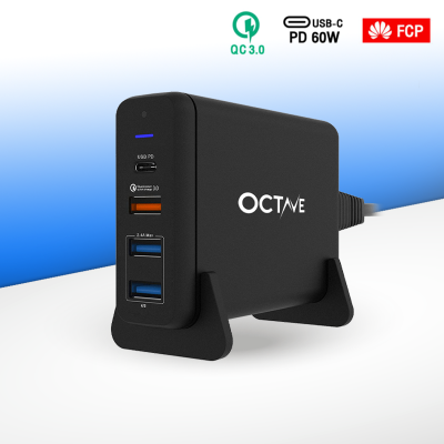 OCTAVE Adapter XtremePort P75 (PD60W/QC3.0/FCP) 4Ports