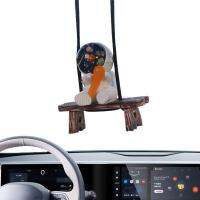 Swing Astronaut Car Pendant Hanging Car Mirror Accessories Car Interior Rearview Mirror Hanging Ornament &amp; Home Decor Ornament