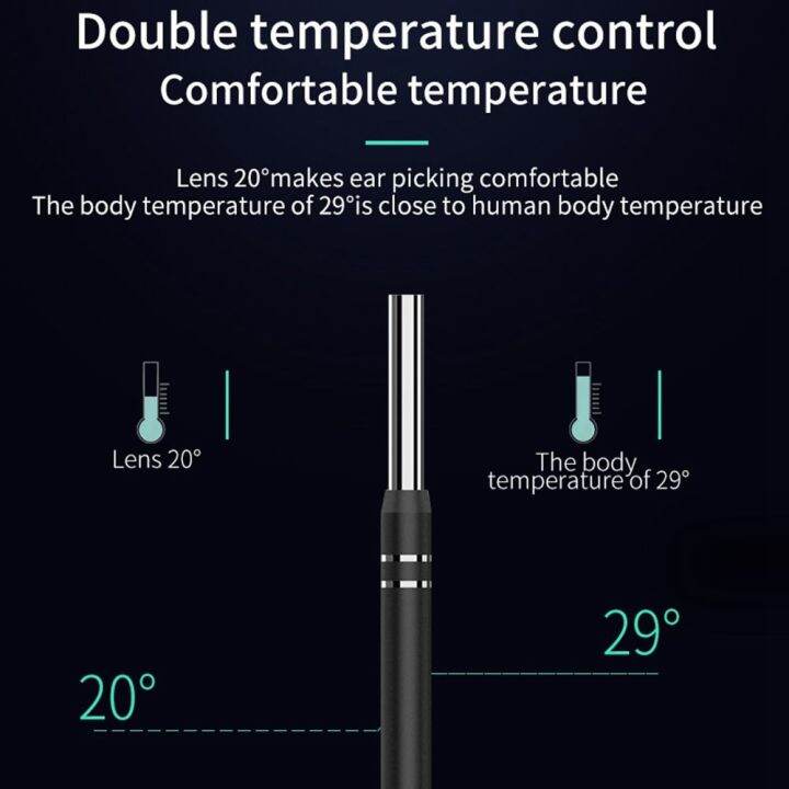 อุปกรณ์เสริมสุขภาพ-แท่งไม้แคะหูอัจฉริยะกล้องที่ทำความสะอาดหูช่องหูช้อนตักหูที่มองเห็นได้