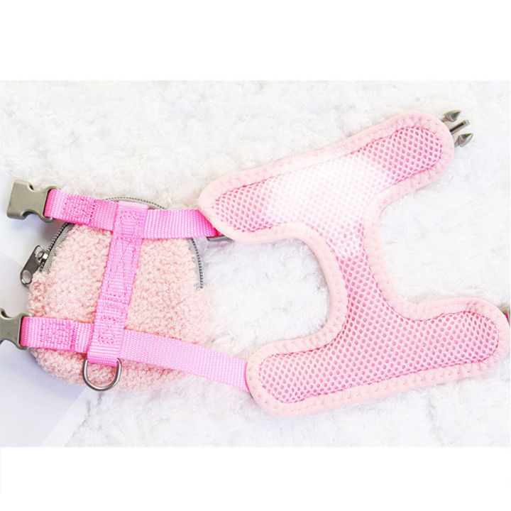 warm-lamb-wool-dog-vest-backpack-harness-with-lead-leash-set-pet-puppy-cat-small-animal-carrier-lead-products-poop-bag-collar