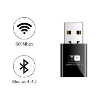 600Mbps USB WiFi Adapter Bluetooth 4.2 802.11n Wireless USB Dongle Network Card Receiver for Desktop Laptop Windows Linux