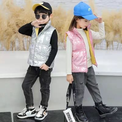 （Good baby store） Nuovo piumino per bambini con colletto alla coreana ragazzi e ragazze grandi gilet con collo in piuma giacca antivento e calda in vendita