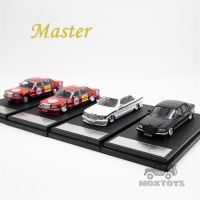 Master 1:64 S560 W126 Custom JDM RedPIG Black Diecast Model Car