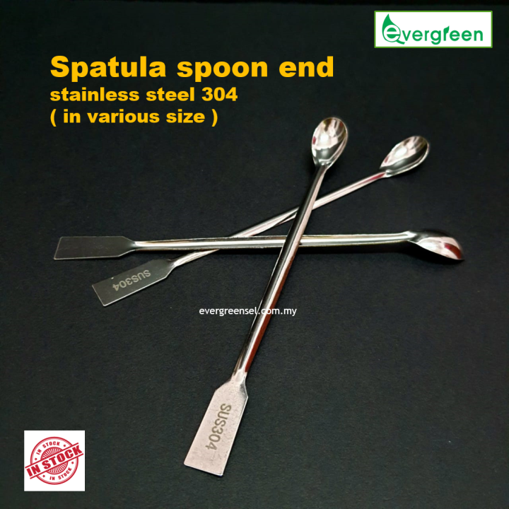 Laboratory Spatula, spoon end Stainless Steel 304 in various length