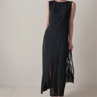 Alien Kitty  Chic V-Neck Sleeveless Backless Loose Dress Plus Size OL A-Line New Slim Vintage Office Lady Robe Femme Prom