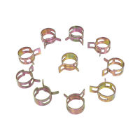 10Pcs Stainless Steel Spring Band Clips Fuel Oil Water Hose Clip Tube Clamp Fastener Auto Accessories Optional 6mm-22mm