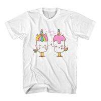 Novelty Fashion Kawaii unicorn Icecream love Mens Cute T-Shirt  AOGJ