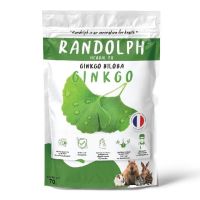 Randolph 70g ขนมกระต่าย ขนมหนูแฮมสเตอร์ ขนมหนูแกสบี้ ขนมแพรี่ด็อก ขนมกระรอก ขนมชินชิล่า ขนมสัตว์ฟันแทะ Herbal TX Ginko