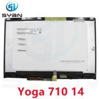 YOGA 710-14IKB กับกรอบเฟรม14 หน้าจอ LCD สำหรับแล็ปท็อปหน้าจอ LED + สัมผัสทำให้เป็นดิจิทัลประกอบสำหรับโยคะ Lenovo 710 710-14Isk โยคะ14นิ้ว