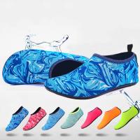 Unisex Water Shoes Print Swimming Diving Socks For Adult Kids Summer Aqua Beach Sandal Flat Shoe Seaside Non-Slip Sneaker Socks