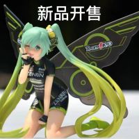 Hot Sales Hatsune Miku Figure Racing Sound Kneeling Car Ornament