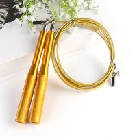 【CW】Fitness Speed Jump Ropesteel Wire Crossfit Skipping Ropes Weight Jumping Excise Workout with Ball Bearings Anti-Slip Handles Gym