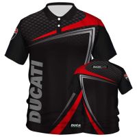 New Ducati logo T-shirt polo shirt high-quality Mens oversized quick-drying 22