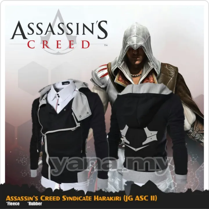 JAKET SWEATER HOODIE PRIA - WANITA WIBU ANIME NINJA STYLE HARAKIRI ASSASSIN'S CREED COOSPLAY KEREN TERLARIS - JAKET JAKET SWEATER HOODIE PRIA - WANITA WIBU ANIME NINJA STYLE HARAKIRI ASSASSIN'S CREED COOSPLAY KEREN TERLARIS - JAKET
