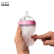 Bình sữa Comotomo cổ rộng 250ml silicone siêu mềm an toàn cho bé