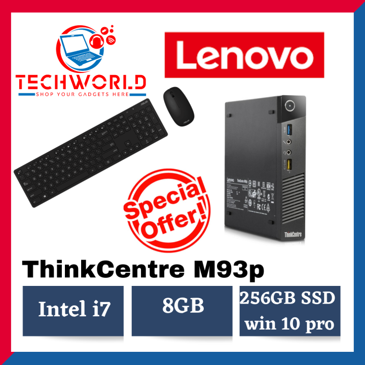 Lenovo ThinkCentre M93p- Tiny Form Factor pc | Intel Core i7-4785T