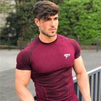 2021 New Muscle Sportswear GYM Men T-Shirt Fitness Breathable Bodybuilding Tight Clothing Compression T shirt Sports Tops Tee