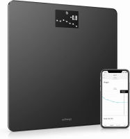 Withings Body - Digital Wi-Fi Smart Scale with Automatic Smartphone App Sync, BMI, Multi-User Friendly, with Pregnancy Tracker &amp; Baby Mode Black 1 Count (Pack of 1)