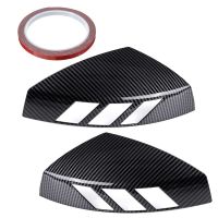 Black/Carbon Fiber Look For Audi A3 S3 RS3 All Models 2014-2020 Car Rear View Mirror Cover Cap Add On Rearview Side Mirror Cover