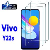 2/4Pcs Tempered Glass For Vivo Y22s Screen Protector Glass Film