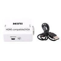 [LUNA electronic accessories] Mini HDMI เข้ากันได้กับอะแดปเตอร์ VGA สำหรับ PS3 XBOX STB PC แล็ปท็อป HDTV โปรเจคเตอร์ DVD Switch 1080P Full HD Video Converter Box