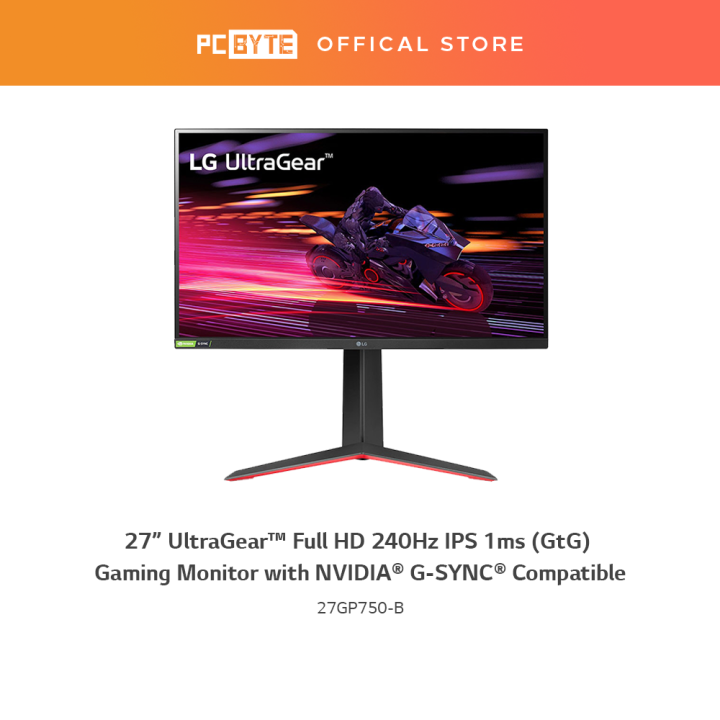LG UltraGear 27GP750-B 27" Full HD 240Hz IPS 1ms Gaming Monitor | Lazada