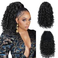 Synthetic Drawstring Puff Ponytail Afro Kinky Curly Hair Extension Synthetic Clip in Pony Tail African American Hair Extension