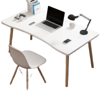 Modern desk โต๊ะทำงาน โต๊ะคอมพิวเตอร์ โต๊ะขาไม้ มี2สีขนาด