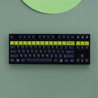 【ที่ครอบกุญแจเท่านั้น】 Gmk กุญแจพิษ129คีย์,PBT โปรไฟล์เชอร์รี่ห้าด้านการระเหิดพร้อม2U การเปลี่ยน1.75U สำหรับสวิตช์ MX เชอร์รี่คีย์บอร์ดแบบกลไก Keychron/RK61/GK61/Anne Pro 2