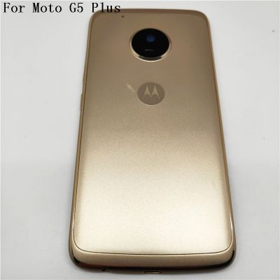 Original สำหรับ Motorola Moto G5 Plus XT1686 16811683ฝาหลังครอบแบตเตอรี่ CoverBrand ใหม่ Mid ตัวครอบกรอบ +
