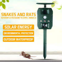 Outdoor Garden Solar Ultrasonic Animal Repeller Motion Sensor Waterproof Scare Dog Raccoon Rabbit Waterproof Animal Dispeller