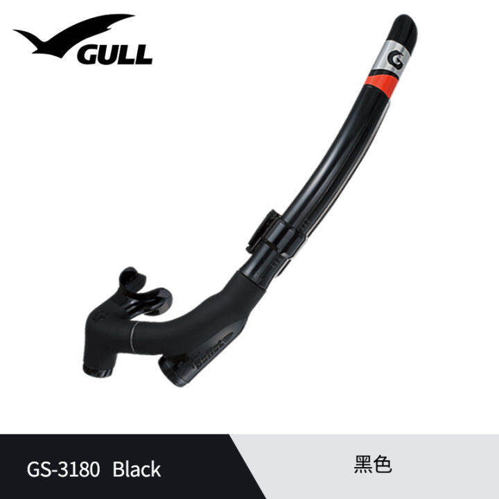 [Free shipg]GULL Super SemiDry Diving Snorkel Double Drain Valve Anti