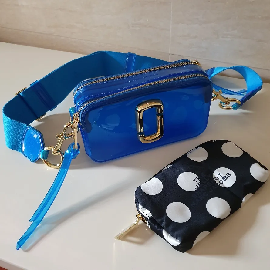 Marc Jacobs Glitter Jelly Snapshot Bag in Blue