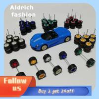 ALDRICH ล้อรถแบบแฟชั่นรถ1/64ของเล่นรถแข่งรถโมเดลอะไหล่แต่งสร้างสรรค์ยางรถยนต์ปรับกำลังได้