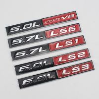 1 PCS 3D metal emblem 5.0L COYOTE V8 5.7L LS1 6.0L LS2 6.8L LS3 Car badge for Dodge Ra Displacement Decal Car sticker