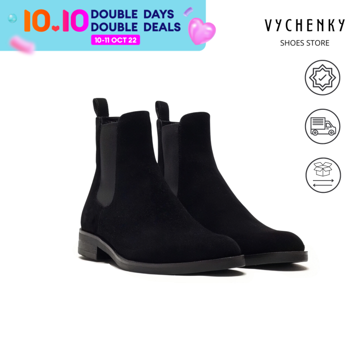 share-vc04-รองเท้าบู๊ทผู้ชายหนังวัวแท้-chelsea-boots-suede-หนังวัวแท้เกรดดีสีดำ-ส้นสูง-4cm-สไตล์เรียบหรู-ไซส์-40-44-vychenky