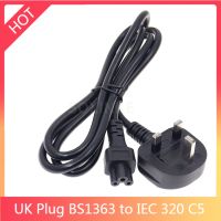 UK Plug BS1363 13A 3Pin male to IEC 320 C5 IEC320 Cloverleaf short AC Power cable cord 30CM For Laptop AC power Adapter