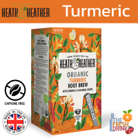 Heath &amp; Heather Organic Turmeric Root Brew ชาสมุนไพร รส เผ็ดร้อน 20ซอง