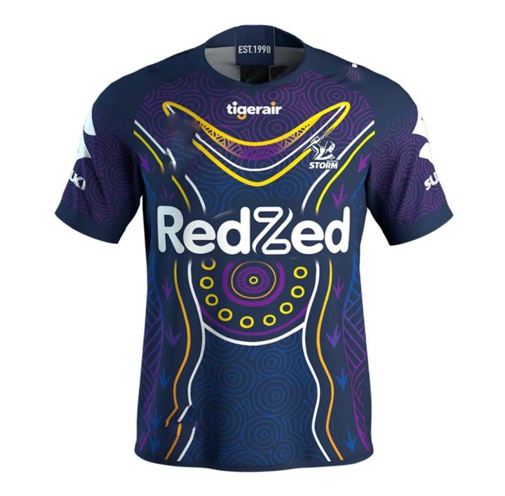 Melbourne Storm  Indigenous Rugby Jersey Sport Shirt S-5XL