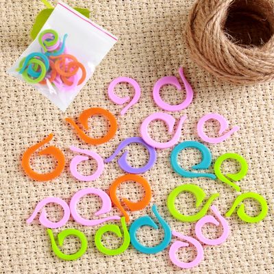 ۞ 20/60/100pcs (S L) Plastic Knitting Crochet Locking Stitch Markers Crochet Latching Mixed Color Knitting Sewing Tools