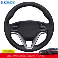 Customize DIY Micro Fiber Leather Car Steering Wheel Cover For Hyundai Tucson 3 2015 2016 2017 2018 2019 Car Interior Steering Wheels Accessories