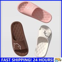 Cartoon Slippers For Men Women Eva Bear Thickened Platform Slippers WomenS Indoor Home Shoes Non-Slip Outdoor Beach Sandals