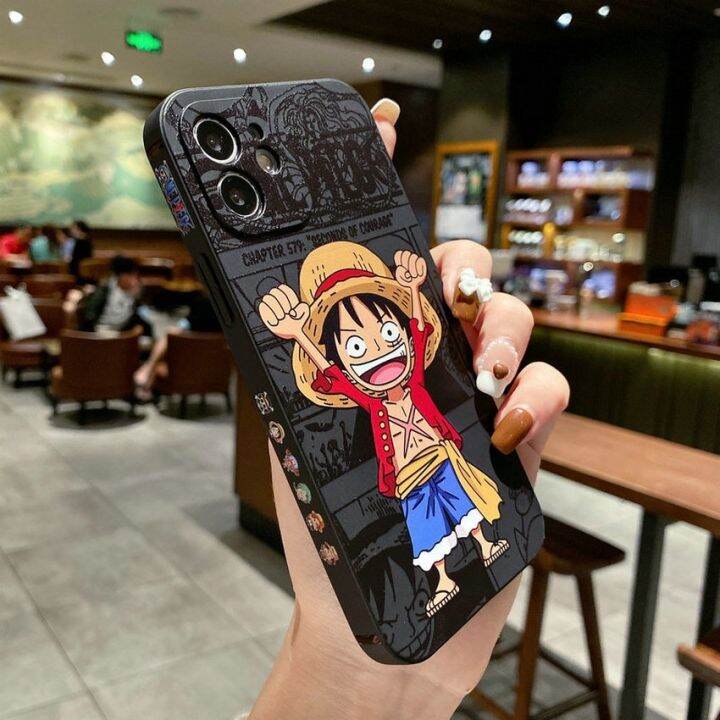 cod-dsfdgfnn-เคสไอโฟน11สีดําวันพีชลูฟี่-ลายแถบข้างขอบเหลี่ยม-เคสซิลิโคน-สำหรับ-เคส-apple-iphone-11-13-se2-2020-6-8-เคสไอi11-เคสไอโฟน6sพลัส-x-12-13-pro-max-เคส-i8plus-เคสไอโฟน7พลัส-xr-เคสไอโฟนxs-เคสไอโ